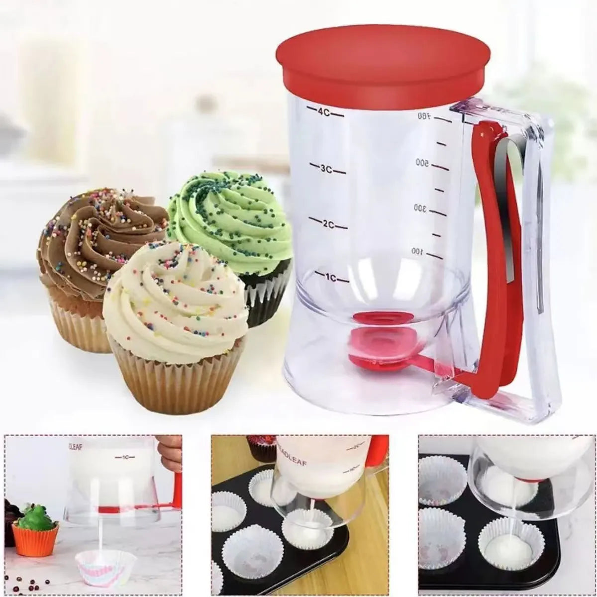 Dosador de Massa para Bolo e Cupcake